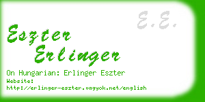 eszter erlinger business card